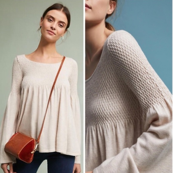Anthropologie Sweaters - Knitted & Knotted Esme Bell Sleeve Sweater